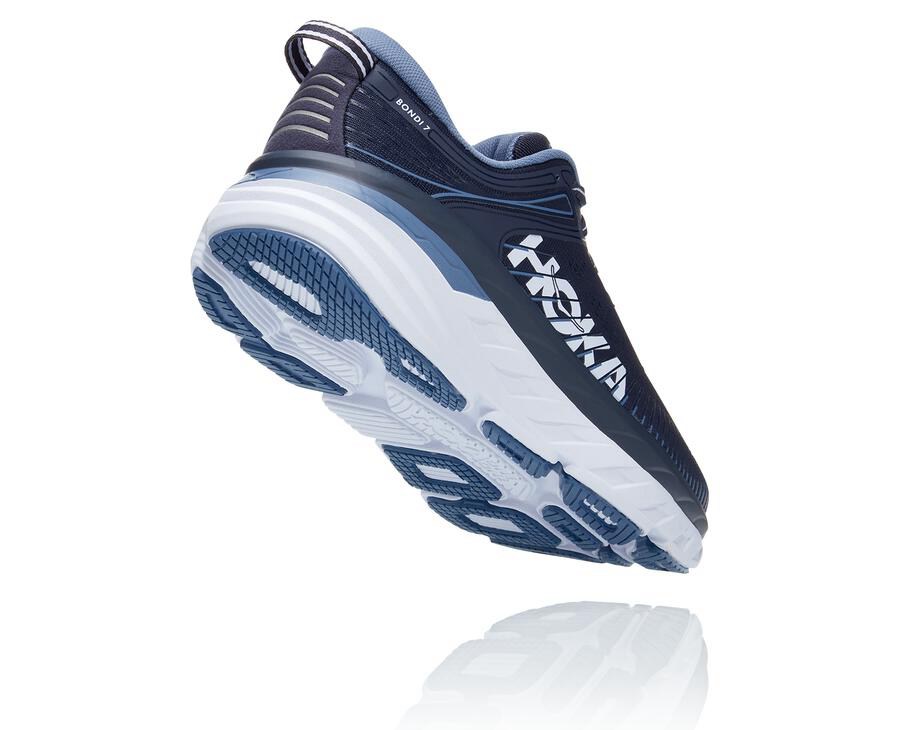 Hoka One One Hardloopschoenen Heren - Bondi 7 - Donkerblauw - ZA8279651